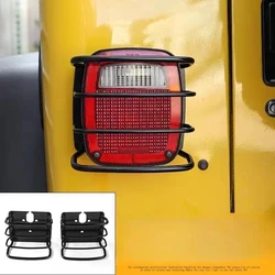 Tail Lamp Shade Tail Light Guard Steel To Protective Taillight For Jeep Wrangler TJ 1996-2006 T092 LantSun