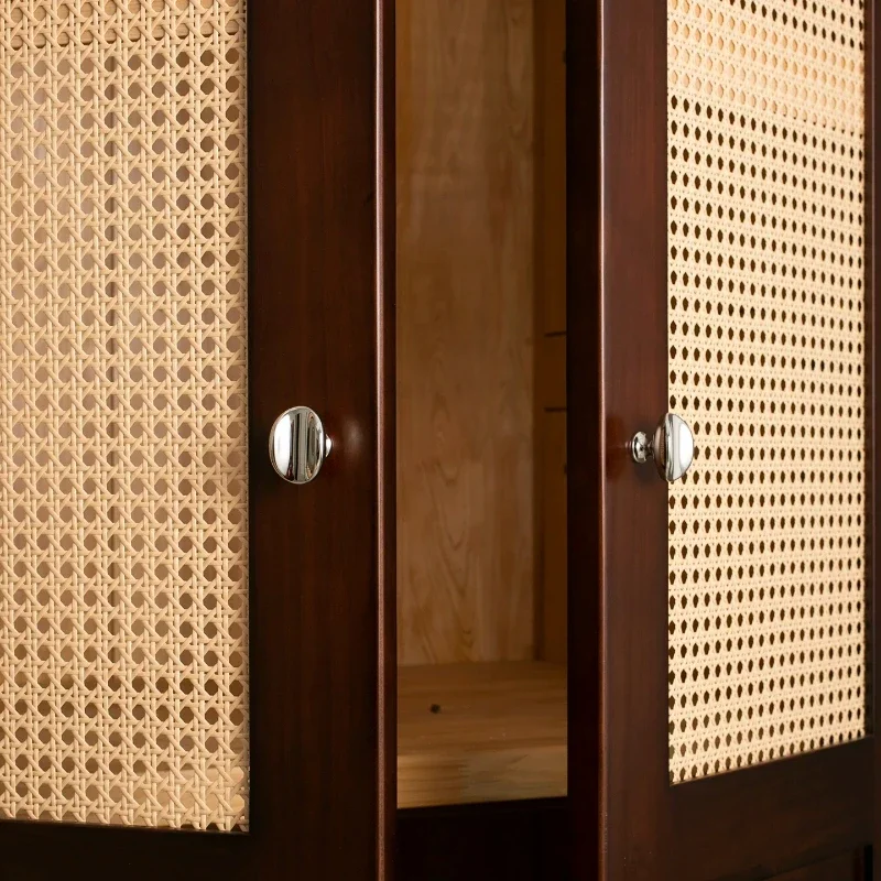 Amerikanischer Luxus-Schrankgriff für Schubladen und Kleiderschränke, Mittelantiker Titan-Silber-Messinggriff, Einfacher Einloch-Kleingriff – Detail 6
