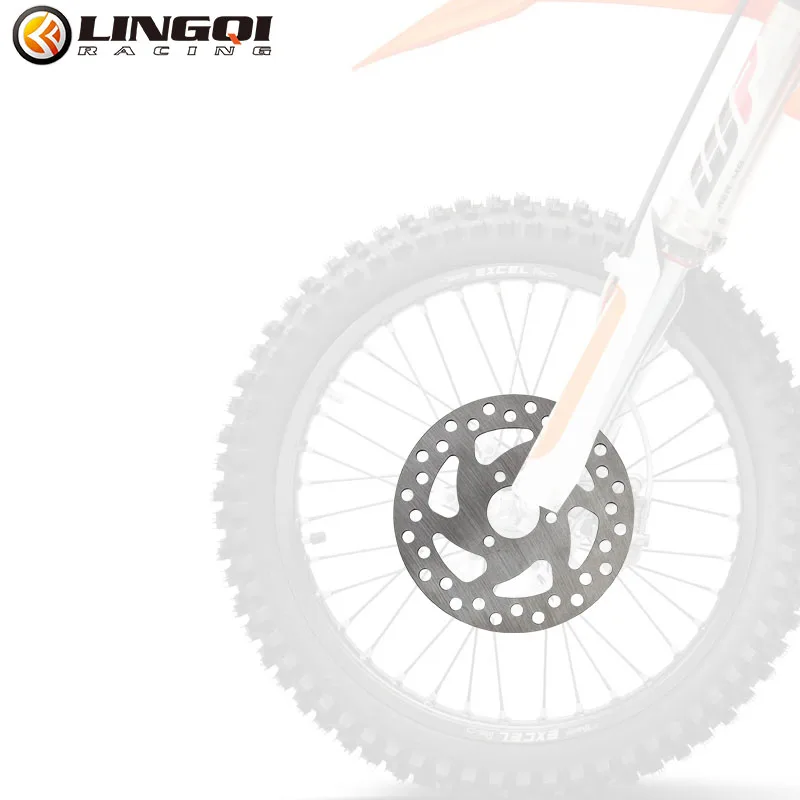 LINGQI Moto 120mm anteriore posteriore Dsic freno rotore 47cc 49cc Moto freno ruota in acciaio Pad per Scooter elettrico Pit Dirt Bike