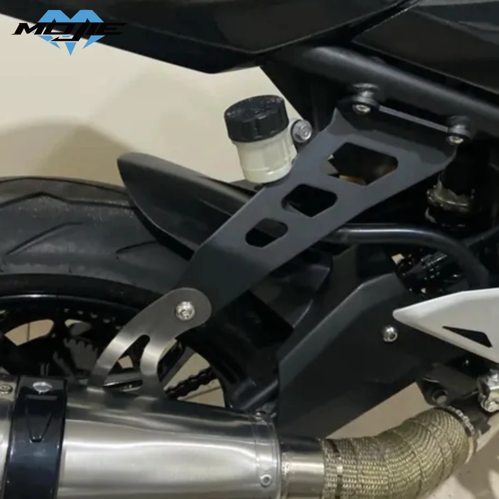 

FOR KAWASAKI Ninja 400 / Z400 2018-2019-2020-2021-2022-2023 Motorcycle Exhaust Hanger Bracket Black Accessories Muffler Support