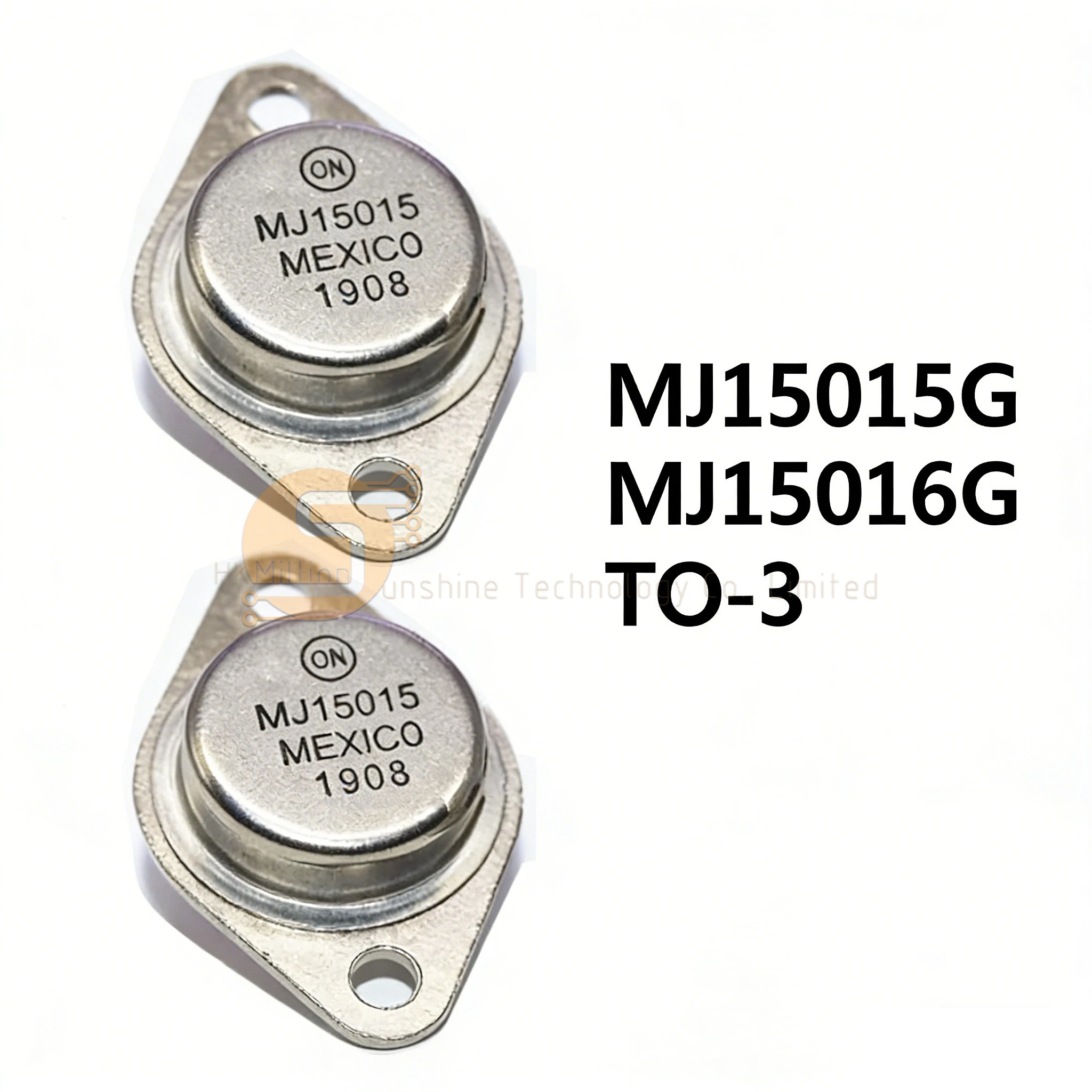 2Pcs MJ15015G MJ15015 MJ15016G MJ15016 Power Transistor TO-3 NPN PNP Audio Amplifier IC In Stock