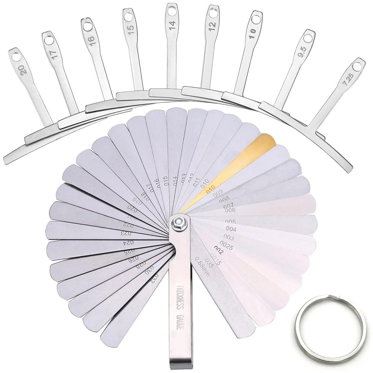 

9, измеритель нижнего радиуса гитарных струн + 32-гитарный датчик высоты + брелок