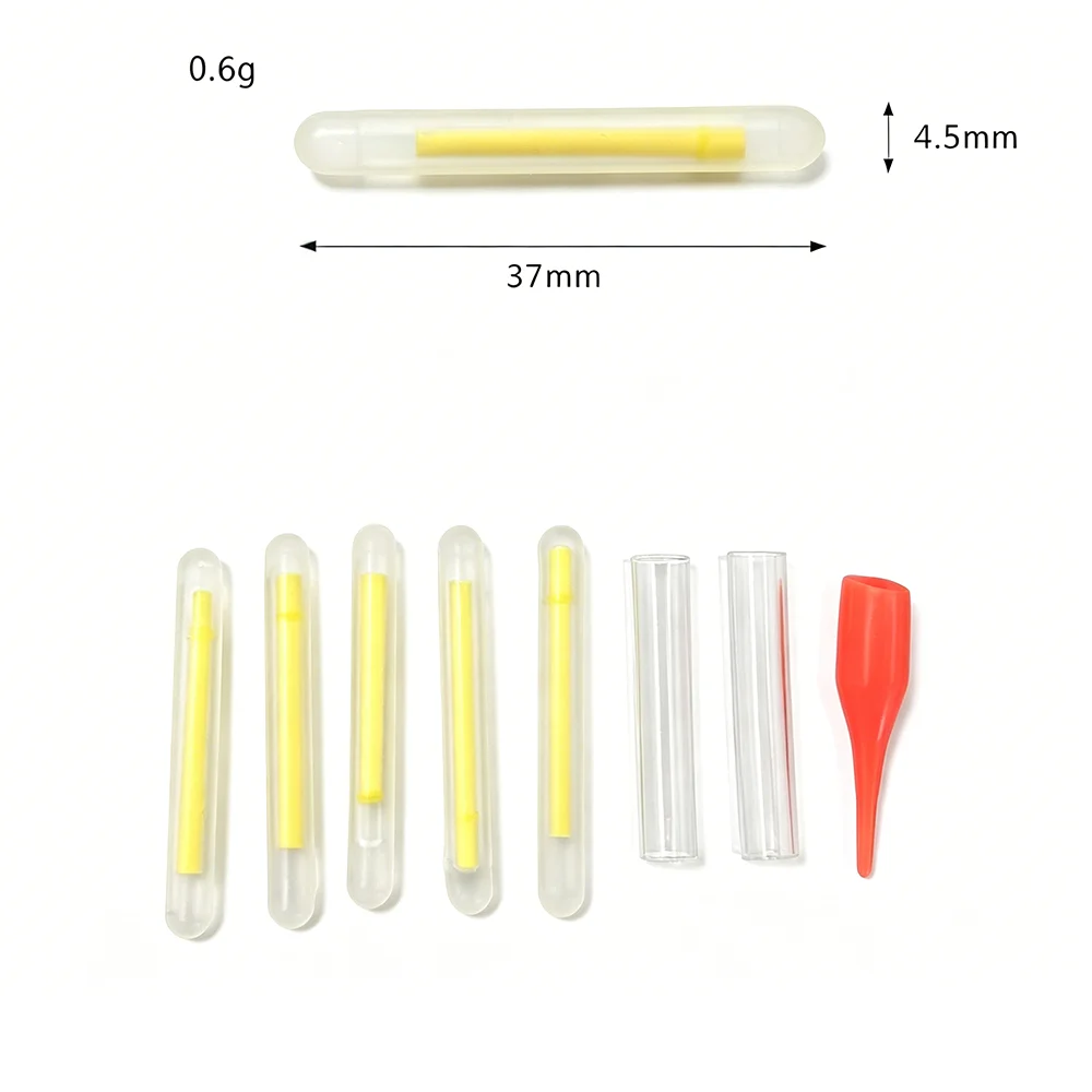 500Pcs 4.5X37MM Fishing Float Glow Stick Luminous Night Sticks Wand Chemical Fluorescent Lighting Stick Useful for Fishing Pesca view 3