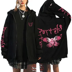 Melanie Martinez Portals Hoodies Melanie Martinez Zipper Sweatshirts Jackets Hip Hop Streetwear Coats Men Woman Oversized Hoodie