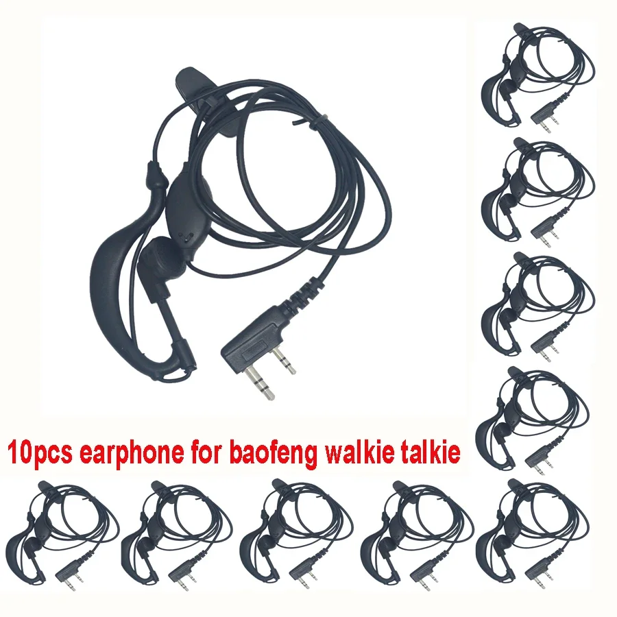 Baofeng Original Earphone for BaoFeng Walkie-Talkie Headset Compatible with UV-5R UV-82 BF-888S 666S 777S UV-9R plus  1/3/5/10