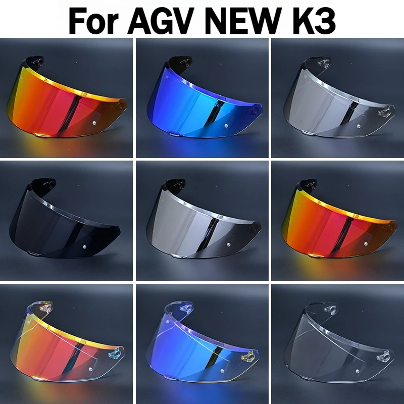 Visera de casco para AGV NEW K3 DOT(E2206), lente de casco de motocicleta, protector de parabrisas de cristal, visor, gafas, accesorios de Mica