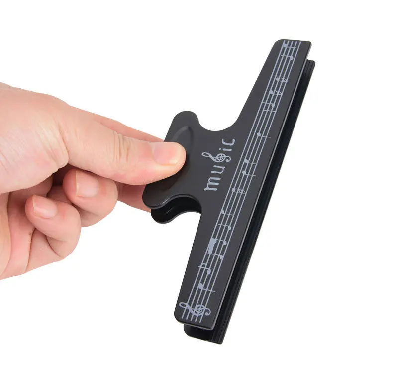 5 шт., зажим для нот, зажим для книги, держатель для страниц, дизайн нот, портативный АБС-пластик, заметки для документов, черный цвет