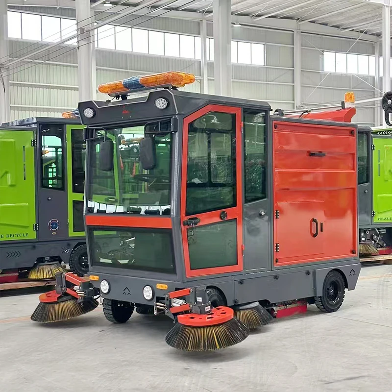 Municipal Ride-on Electric Street Sweeper Machine Road Sweepering Cleaner Regenerative Air Sweeper for United States