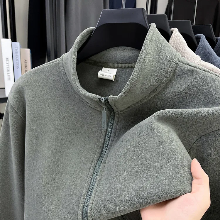 Uomo Autunno Inverno Lungo Sve Termico Poliestere Fce Jaet Stand Fit ort Lunghezza ex Colletto alla coreana Fibra elastica