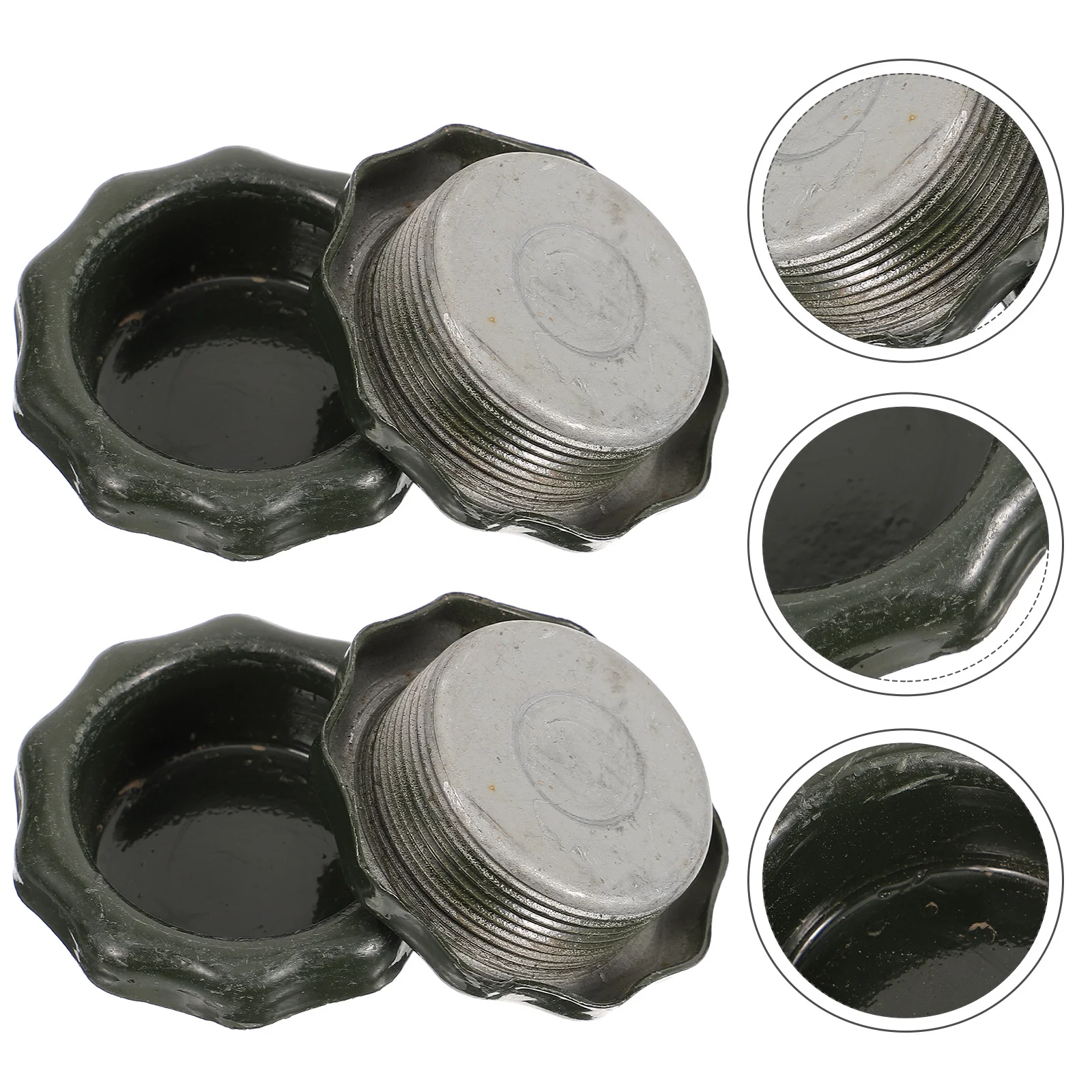 

4Pcs Gas Can Caps Durable Thread Covers Anti Slip Lightweight Oil Tank Lids Sealed Replacement Gas Can Accessories