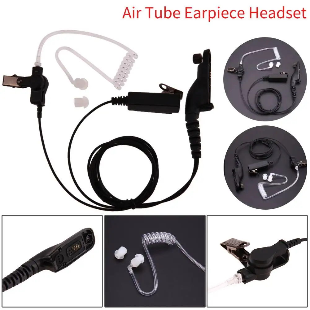 Air Acoustic Tube Earpiece PTT Mic Headset PPT Mic Microphone for Motorola XiR P8200 P8208 P8260 P8268 APX Series 2000 4000 6000