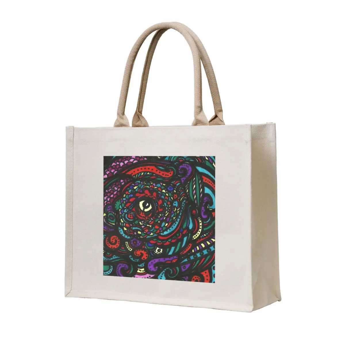 

Rooster Eye Tote Bag tote bags cloth bags Customizable tote bag foldable reusable bag