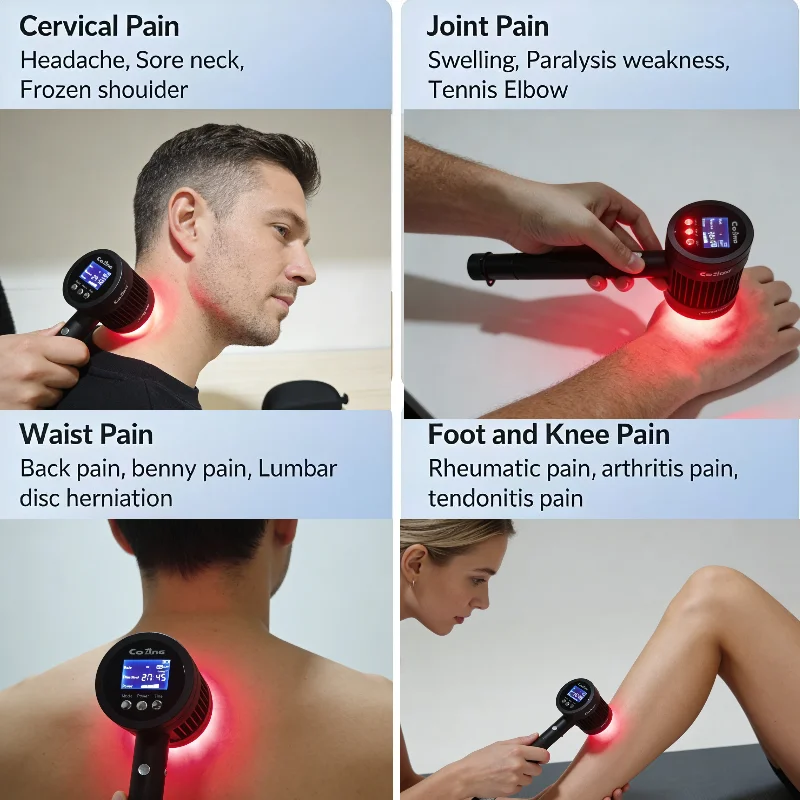 Advanced 5W 25 Diodes Cold Laser Therapy Device for Meniscus Tear Knee Pain Cartilage Regeneration Medical Infrared Home Treatme