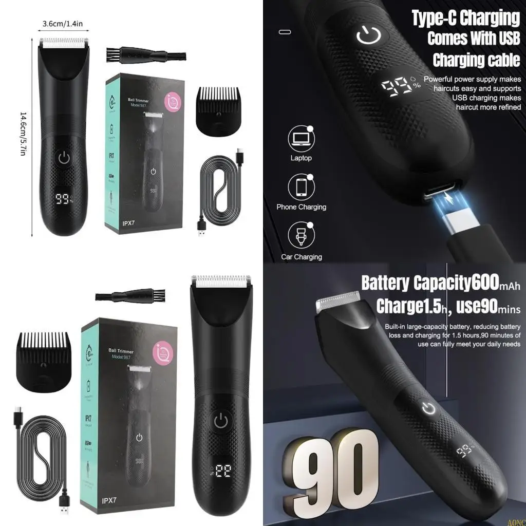 

A0NC Small Electric Shaver Rechargeable Shaving Tool Present for Busy Individuals