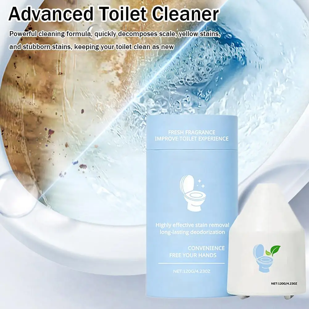 Nettoyeur de cuvette de toilette, nettoyant pour cuvette de toilette, nettoie la saleté et les taches d'urine, élimine les odeurs, nettoyant de détartrage durable pour toilettes