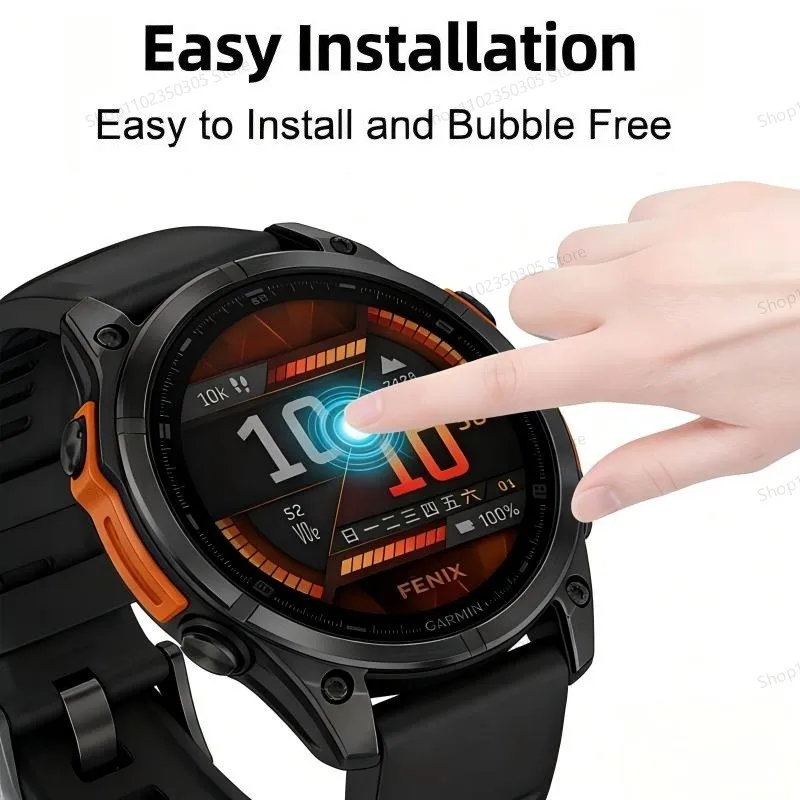 Tempered Glass Compatible for Garmin Fenix 8 51MM 47MM AMOLED Solar Fenix 7X 7S 7 6X 6S 6 Pro 5 5S Glass Film Screen Protector image 2