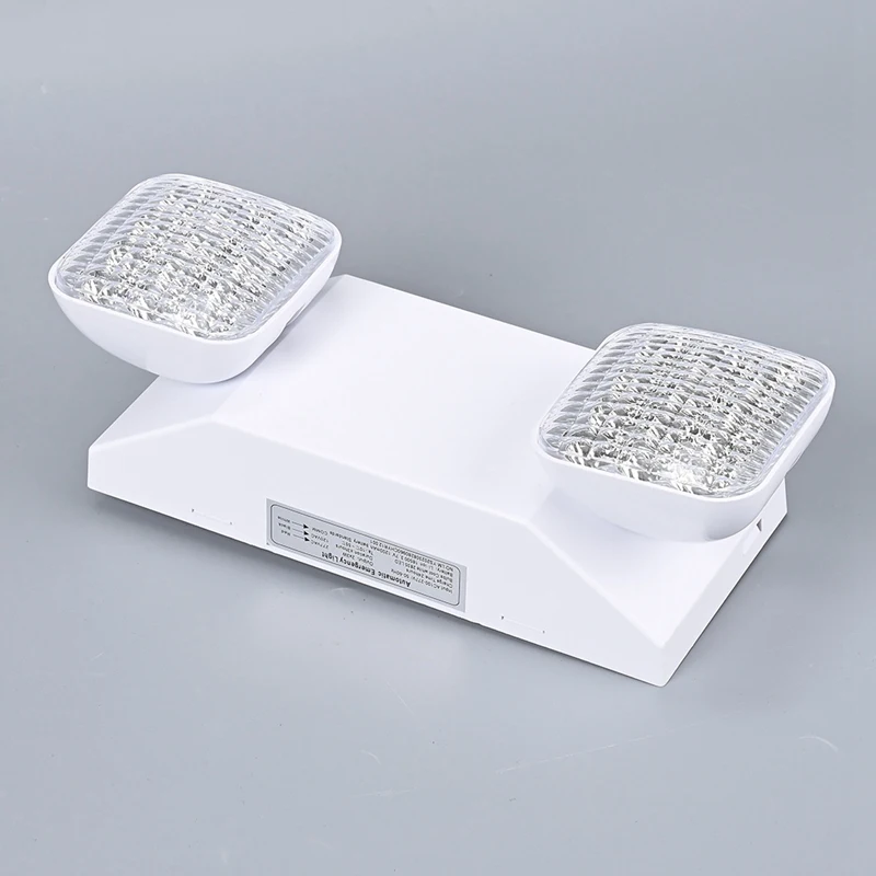 EU2C M6 LED Emergency Light Commercial Use 2 Lamps 90-Minute Battery Backup Power