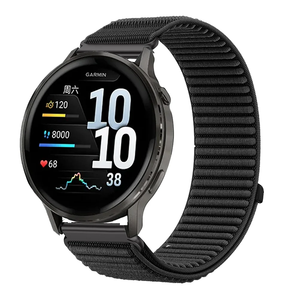 20mm 22mm Nylon Strap For Garmin Forerunner 255 265 970 165 55/Active 6 5 Band Bracelet Correa Garmin Venu 4 3 45mm/Vivoactive 5