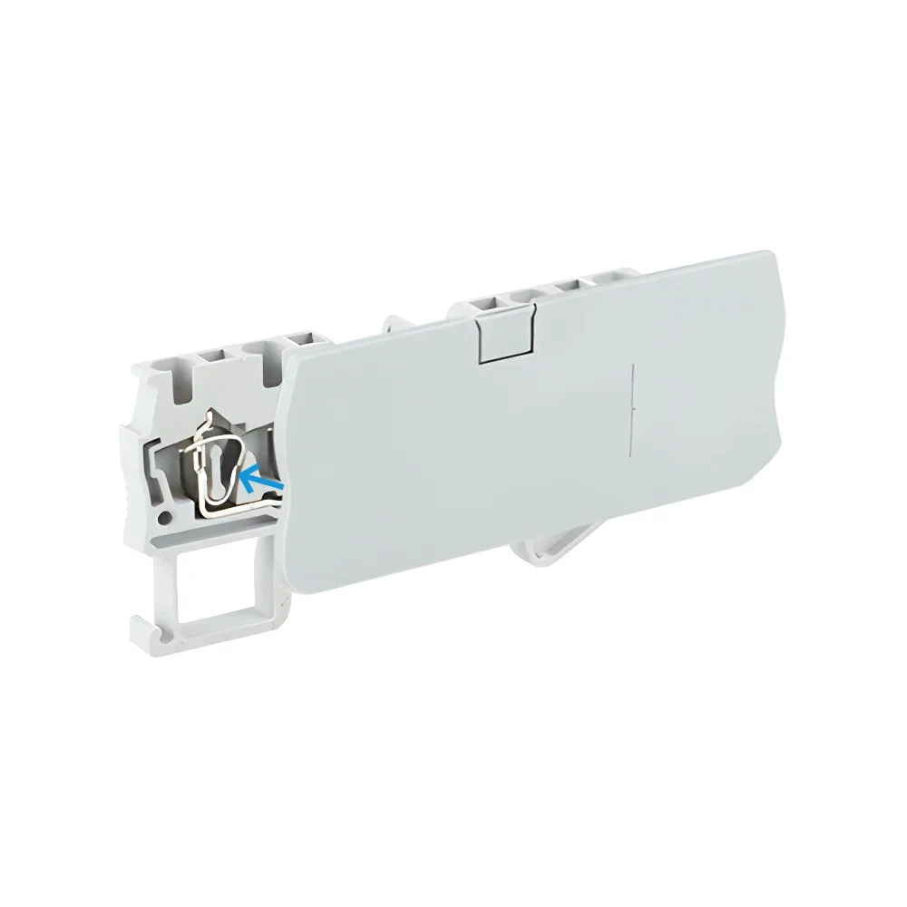 100Pcs D-ST2.5-QUATTRO End Cover For ST2.5-QUATTRO PT2.5-QUATTRO Din Rail Terminal Block Plate Caps