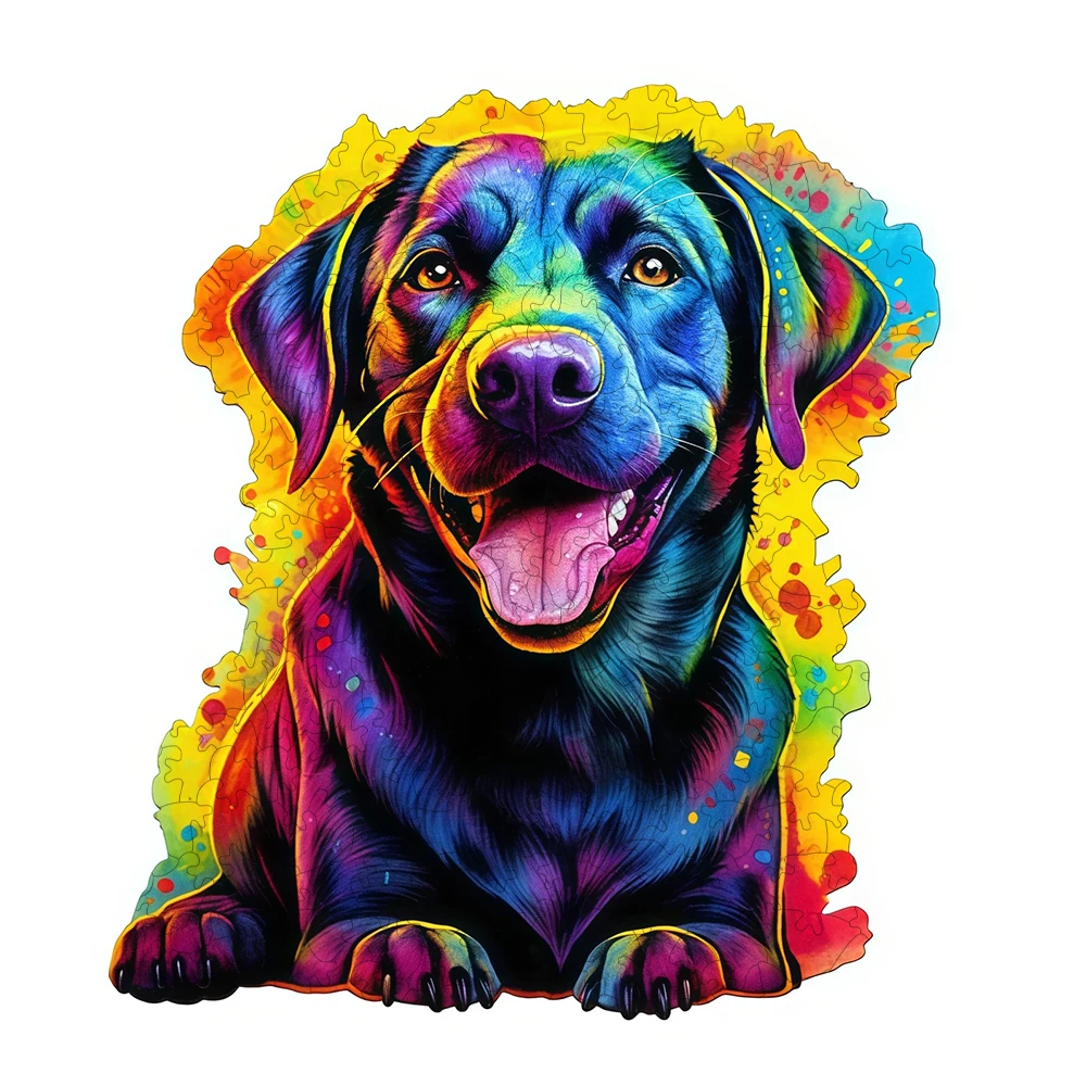 Unique Circular Wood Jigsaw Wooden Animal Puzzle for Adult Kids Lovely Elephant Cat Intelligent DIY Toys Holiday Gifts