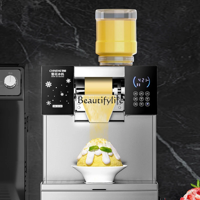

Commercial Internet celebrity snowflake ice shaved ice small automatic planer summer stall shaved ice machine