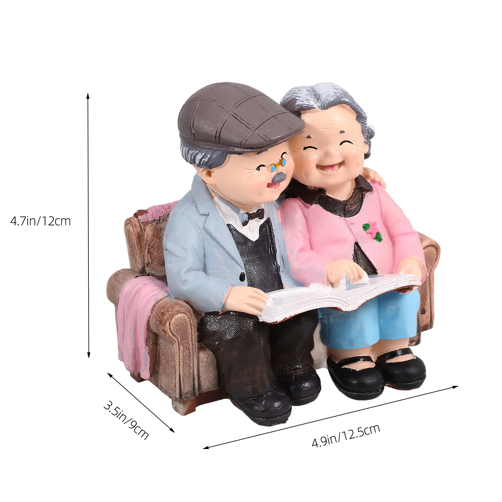 الأجداد عاشق الراتنج زوجين مصغرة الحلي الحرف الإبداعية سطح المكتب غرفة نوم الديكور هدية #4