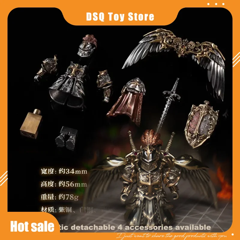 

Paladin Metal Toy Crusader Figure Model Magnetic Detachable Desktop High-End Decorative Ornaments Figure Gift For A Few Days