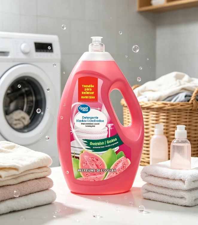 Great Value Dish Washing Liquid Detergent, Guava, 90 fl oz