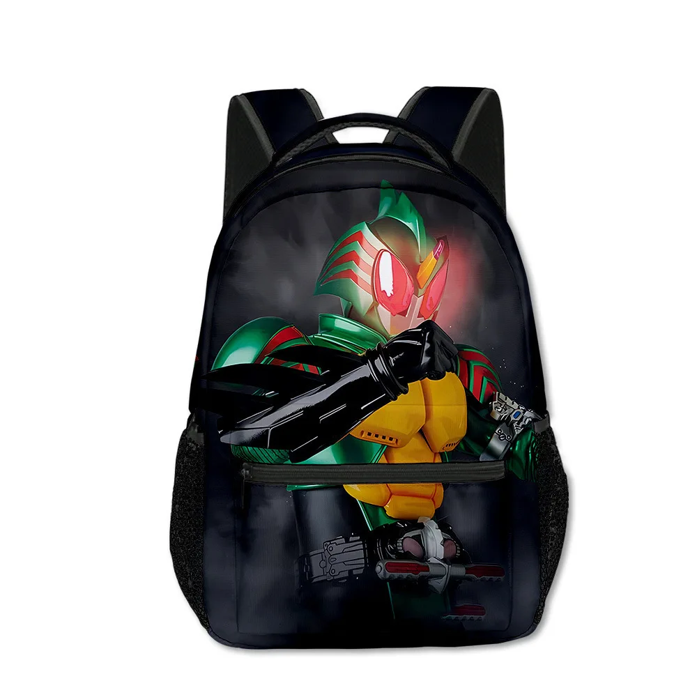 Classic Popular Novelty Kamen Rider student Bookbag Notebook Backpacks 3D Print Oxford Waterproof Boys/Girls Travel Backpacks