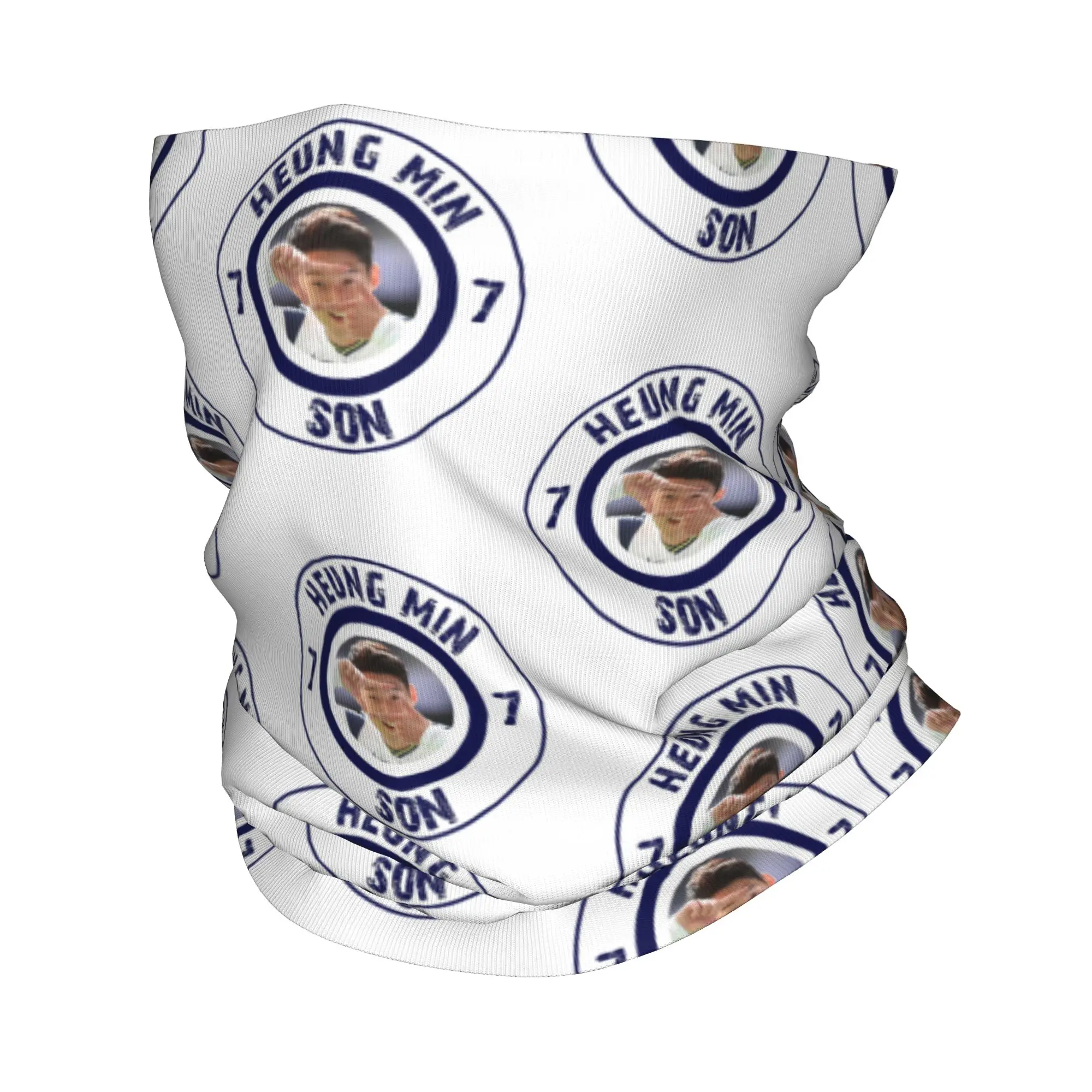 Son Heung-Min - Pañuelo para el cuello con diseño de fútbol, número 7, bufanda, máscara facial cálida, para pescar, para hombres, mujeres, adultos, para todas las estaciones