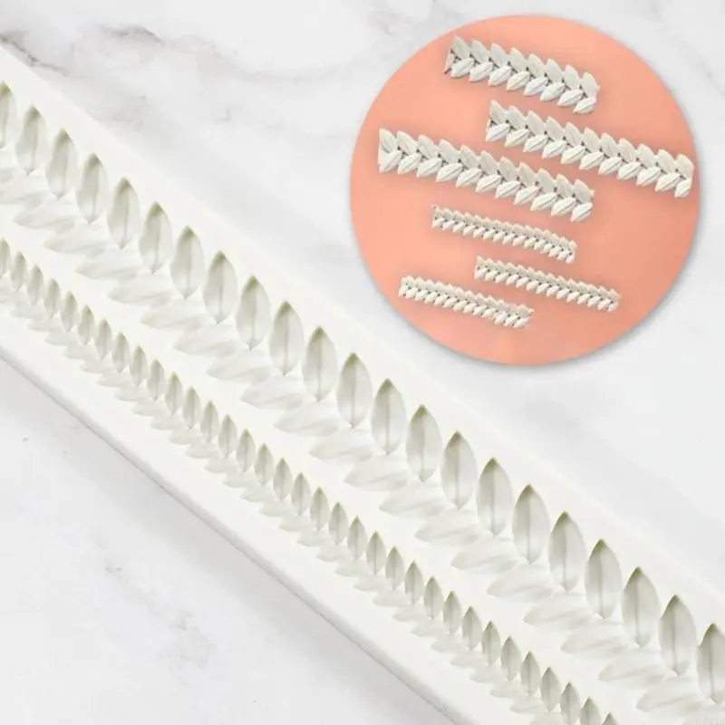 F19B Cookie Cutter Fondant Cake Mold Silicone Christmas Cookie Moulds Wheat Braid Knitted Environmentally