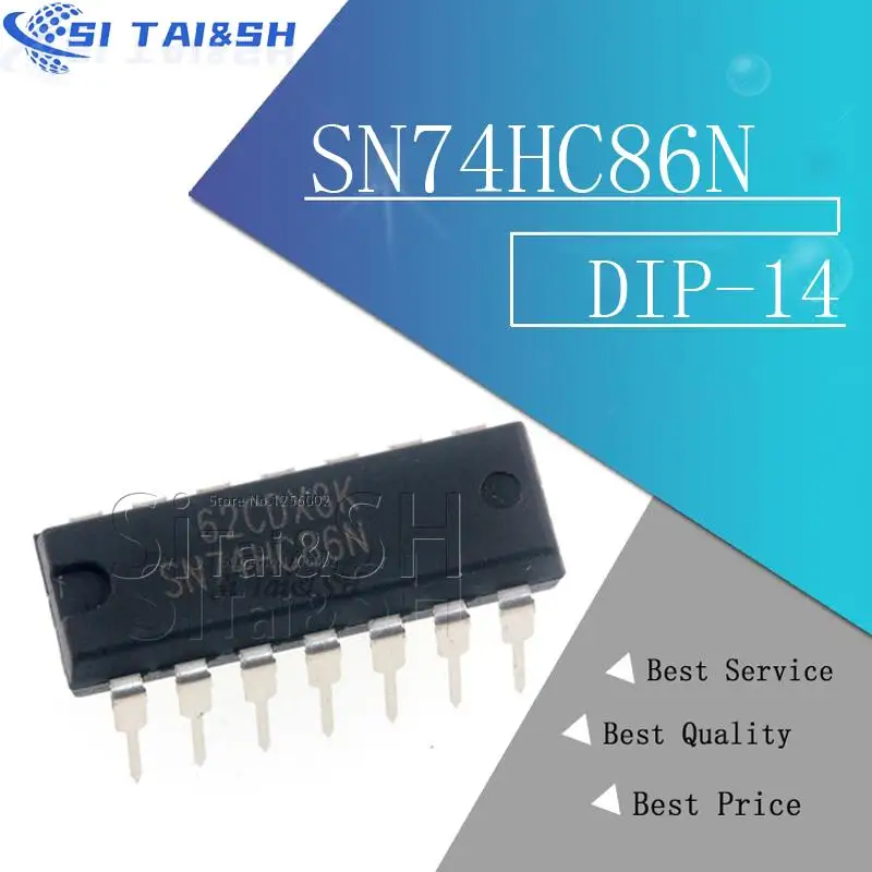 

10PCS SN74HC86N SN74HC86 74HC86N 74HC86 Waterproof shell