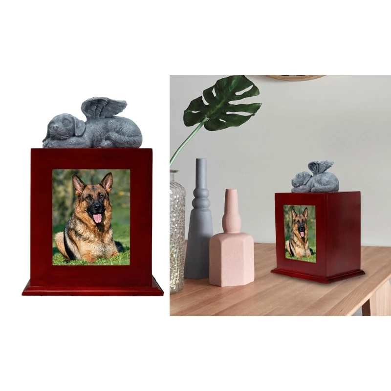 

Dog Urn Cremation Urn Memorial Gifts Memorial Picture Frame Rememberable Urn for Deceased Pet Ashes B03E