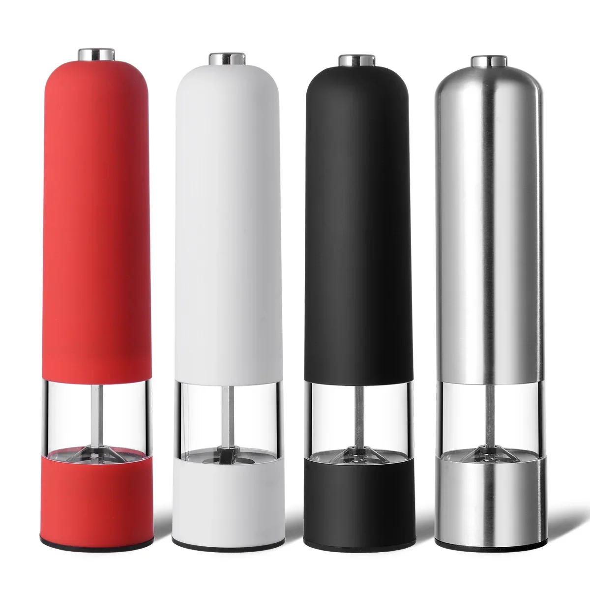 Salt Pepper Grinder Electric Spice Flour Mill Grinder Adjustable Coarseness Kitchen BBQ Tools Seasoning Tools Pepper Mill