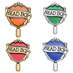 Head Girl Boy Medal Enamel Pins School Kids Reward Brooch Lapel Badges Jewelry Girl Boys Incentive Student Friends Gift Jewelry