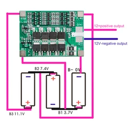 BMS 3S 40A 18650 Lithium Battery Charger Protection Board 18650 Li-ion Charger Charging With Balance 12V for Drill Motor