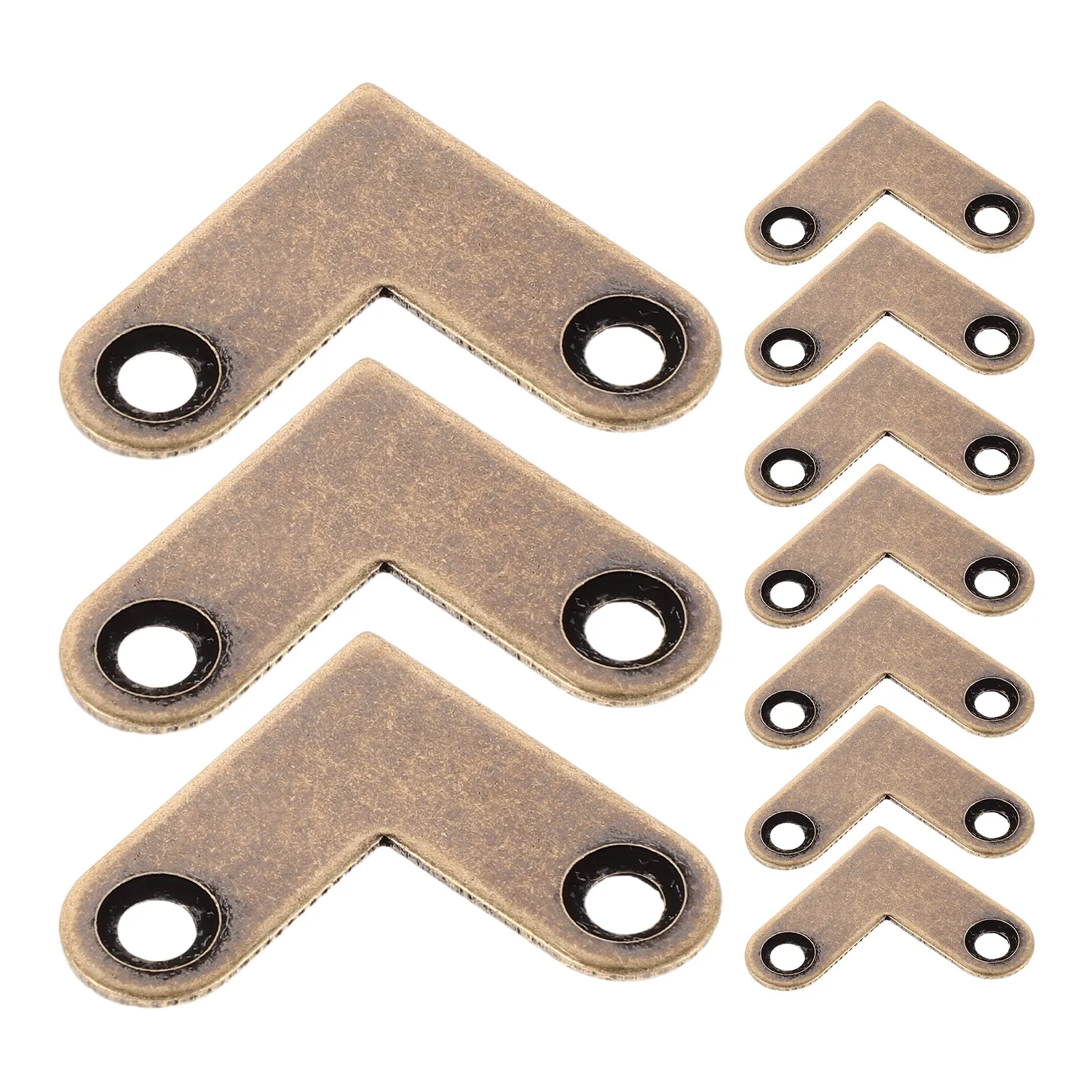 

Набор из 10 шт. L-образных угловых кронштейнов из чистой меди, 1 дюйм, усиленные уголки для крепления деревянных каркасов, полок, шкафов, декоративные