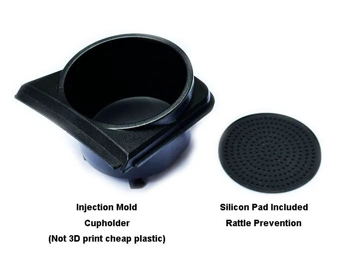 One Piece Car Center Console CupHolder Cup Holder Drink Holder Replacement For Porsche Cayman & Boxster 981 718 / 911 991