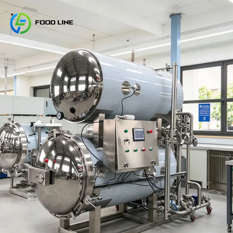 Water Bath Retort Sterilizer Full Immersion Cooker for Jarred Jam Fruit Puree and Dessert Toppings Customized
