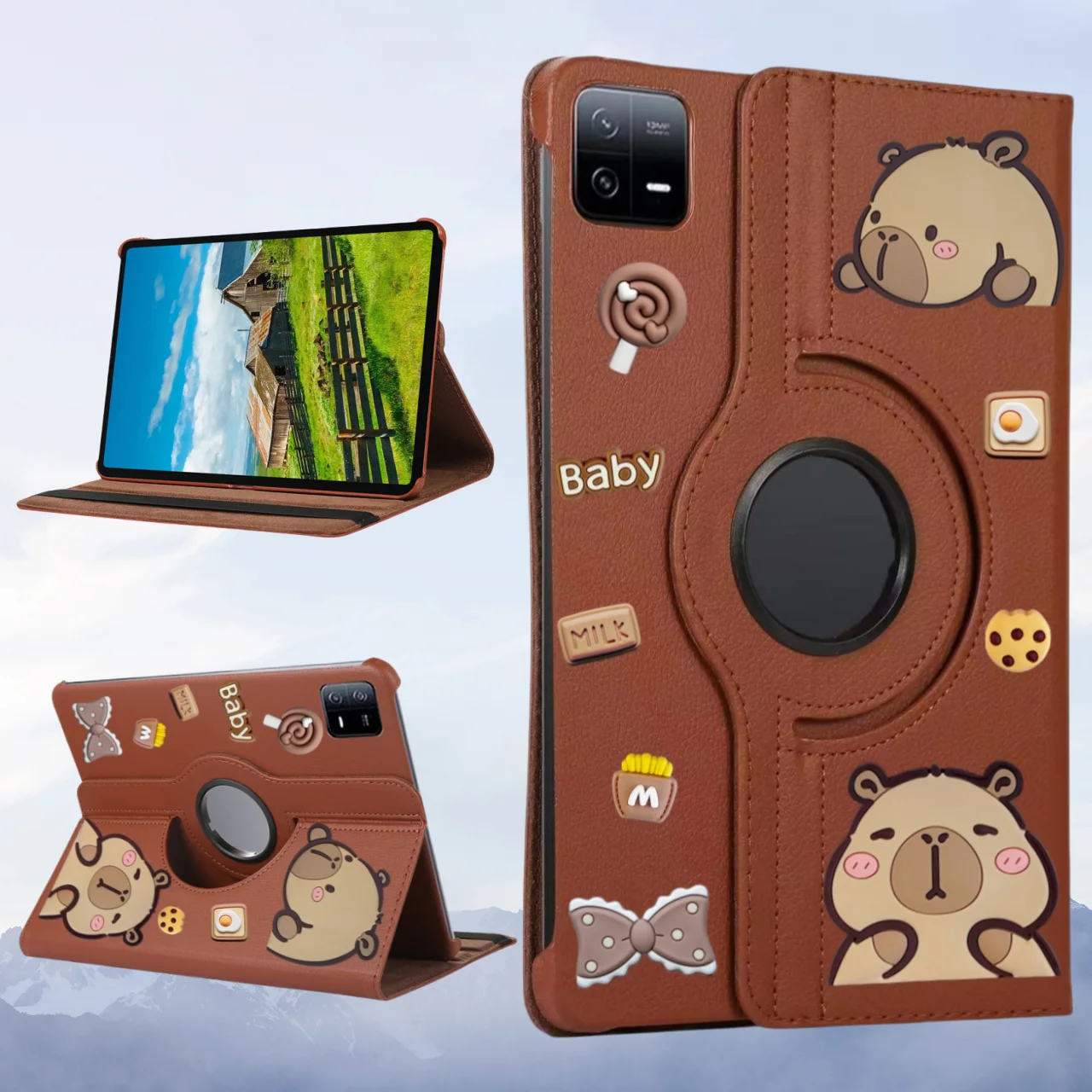 

Funda For Xiaomi Pad 7 Case 360 Rotating PU Leather Stand Cover For Mi Pad 6 For Coque Xiaomi Pad 7 Pro 11.2 inch Tablet Cases