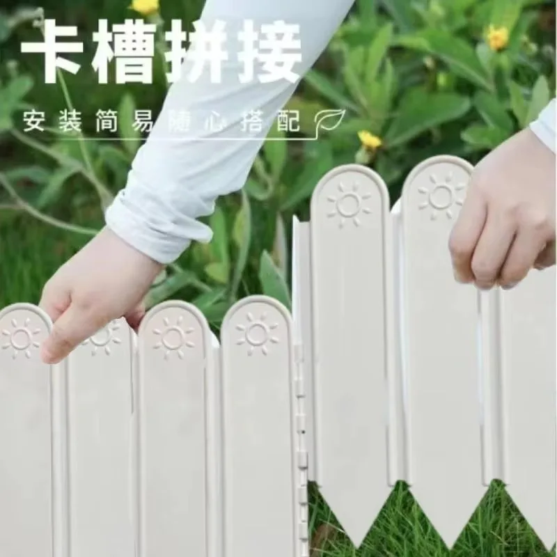Garden Picket Fence, Ornamental Border Fence for Lawn, Grass & Flowerbeds, Indoor & Outdoor Use