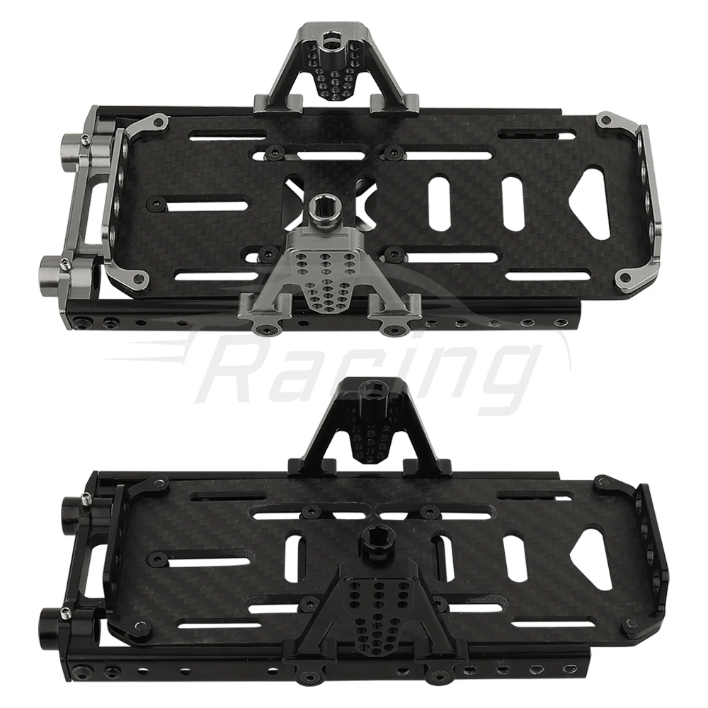 Metal Chassis Frame Kit Extended Rails Shock Towers 4x4 Upgrade to SCX10 6x6 for 1/10 RC Crawler Axial SCX10 Modified Part