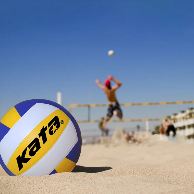 KATA Volleyball No. 5 Beach Volleyball Soft, Non-slip, Reduces Hand Injuries Wear-resistant Sheepskin Rubber Training Match Ball