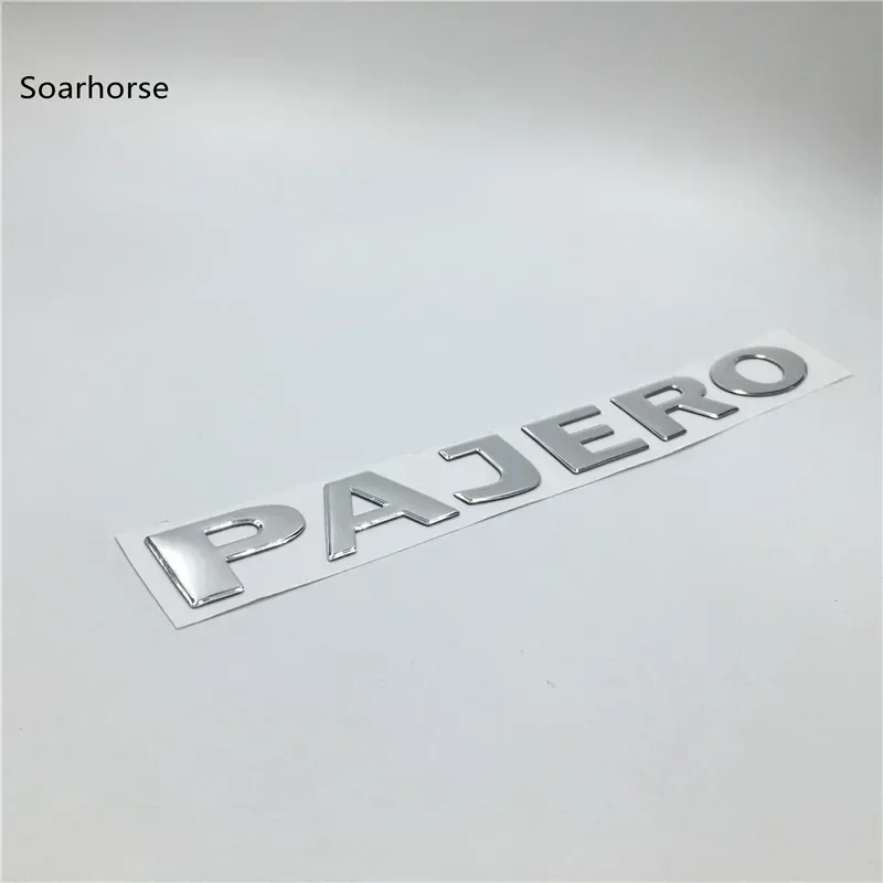 For Pajero Letters Rear Trunk Emblems Badges Tail Logo Sticker 220*24mm