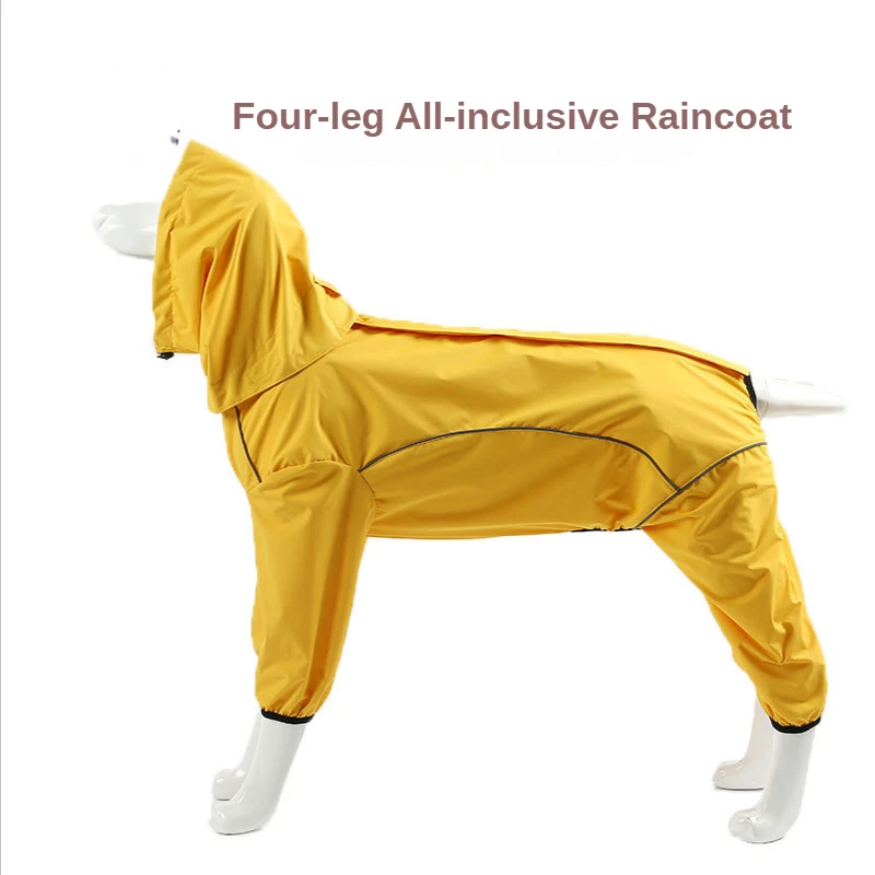 

Pet Four Feet Full Package Mackintosh Wholesale New Dog PU Waterproof Mackintosh Four Seasons Universal Mackintosh Pet Clothes