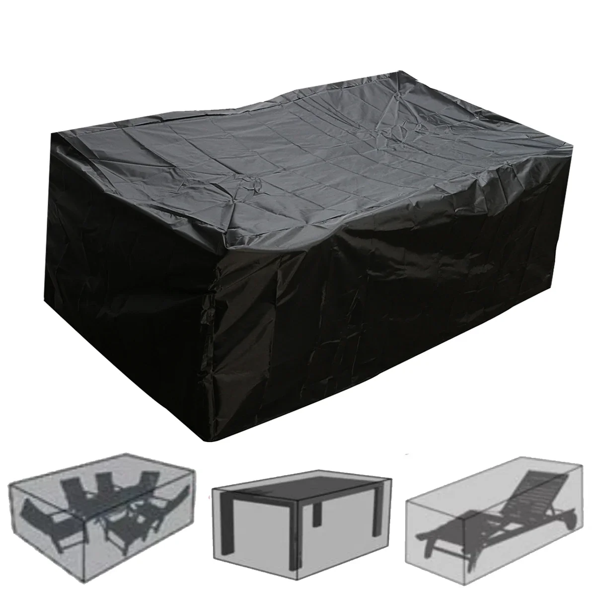 Outdoor Waterproof Dustproof Furniture Protector Table Set Chair Sofa Case Cover Tighten Home Garden kitchen