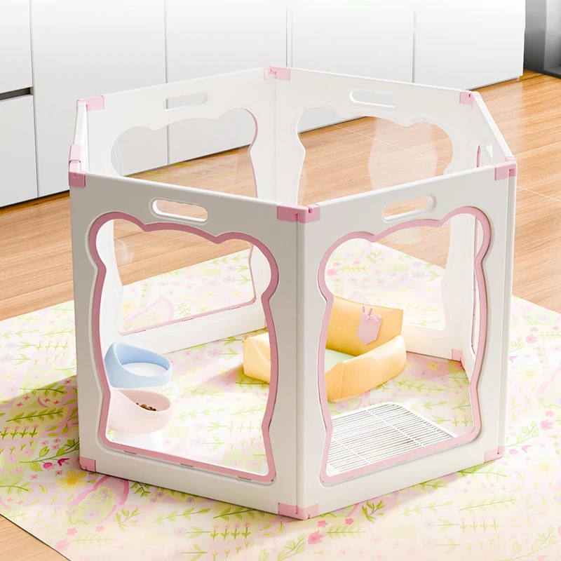 Paneles de cerca transparente HDPE para perros: corral interior - imagen 4