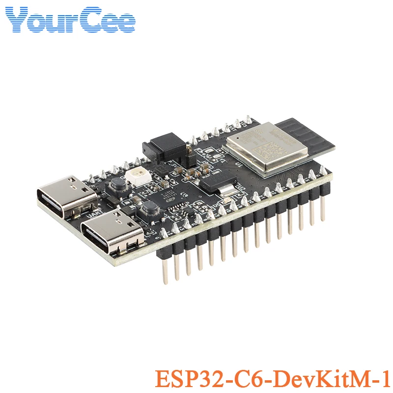 ESP32-C6-DevKitM-1 ESP32-C6-DevKitC-1 scheda di sviluppo ESP32-C6 MINI-1 WROOM-1 WiFi Wireless 2.4GHz wi-fi 6 modulo Zigbee BLE5