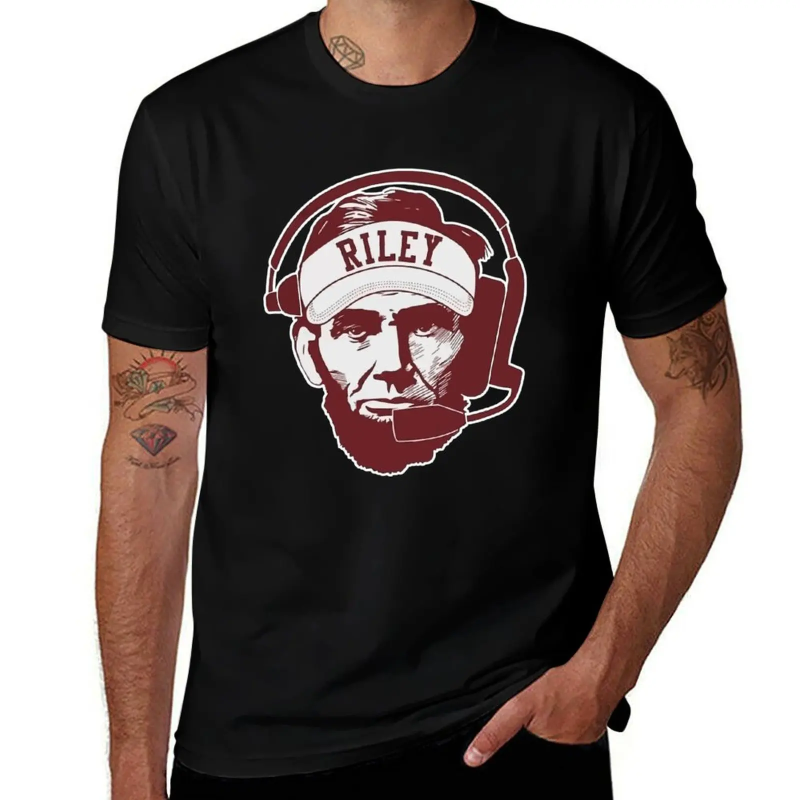 Lincoln Riley Funny T-Shirt Art Pattern Printed Casual Top T-Shirt