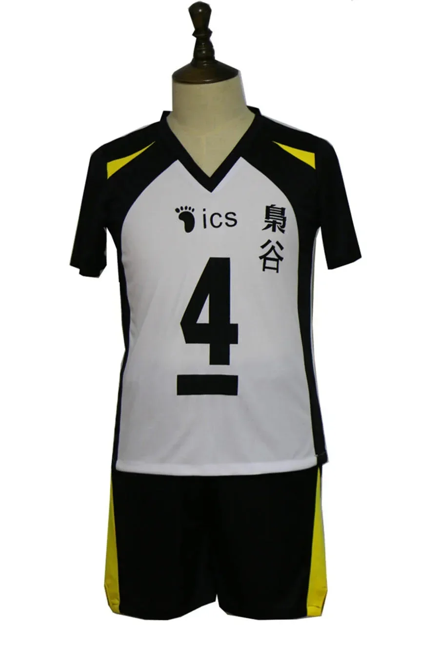 Haikyuu Fukurodani Bokuto Koutarou Haikyuu Uomini Cosplay Jersey No.4 No.5 Donne Costume Cosplay Uniforme T-shirt E Pantaloni Jersey